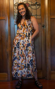 Linen: Juna Pocket Pinni Dress | Pixel Satin