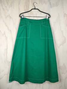 Vesta: Vesta Jean Skirt - Emerald Lucky Last Size med