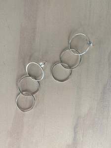 Triple Circle Earrings | Studs