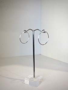Michele Johnson Jewellry: Small Silver Hoop Earrings -  30mm diameter