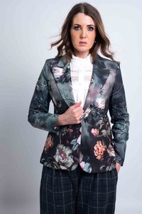 Sheryl May | Sky Garden Linen Jacket