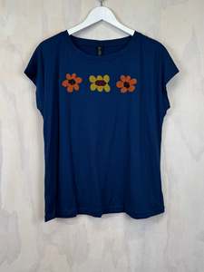 Tops 21: Pluto Alice Top | Blue Merino Triple Daisy