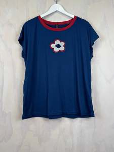 Tops 21: Pluto Alice Top | Blue Merino Double Daisy