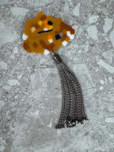 Kara Dodson | Hopeful Cloud Brooches | Brown & Silver Chain