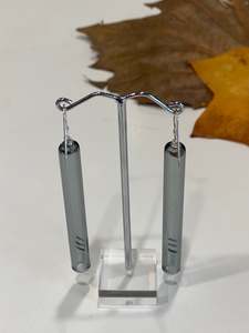 Toru Glass Earrings - Smoke