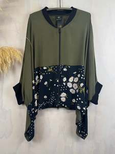 Tops Summer 24 25: Juna Drape Bomber | Olive Daisy