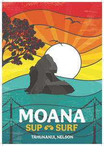Moana Apparel: Moana Rainbow Art Print Poster