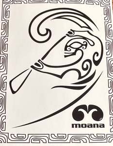 Moana Apparel: Moana Paddler Sticker