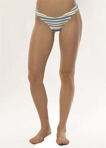 Sisstrevolution Stripe Salty Shore Cheeky Btm Bottoms Swim