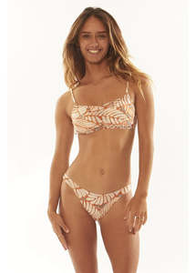 Sisstrevolution Palm Drew Bandeau Top