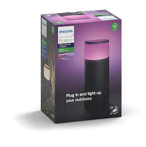 Philips Hue Outdoor Ambiance Calla Led Light Starter Pedestal Black 8W