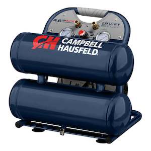 Compressor: CAMPBELL HAUSFELD TWIN STACK 1HP OIL FREE COMPRESSOR 17L TANKS