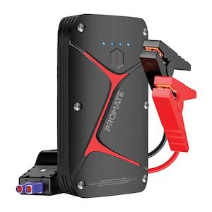 Powerbanks: PROMATE 12V IP67 Car Jump Starter with Built-in 16000mAh Powerbank. 80lm LED Fla
