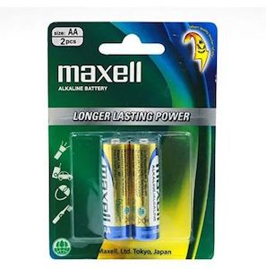 Maxell: Maxell AA Alkaline Batteries 2 Pack LR6GD-2B