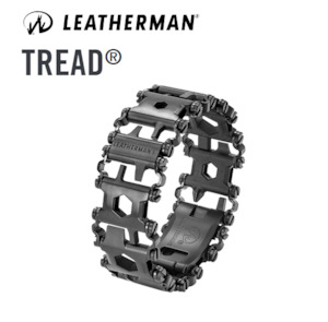 Fathers Day: LEATHERMAN Tread Wearable Multitool Bracelet - Black DLC