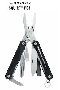 Fathers Day: Leatherman Squirt PS4 Keychain Multi-tool - Black