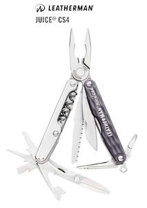 Fathers Day: Leatherman Juice CS4 Stainless Steel Multi-tool Multi Tool - Grey