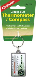 Coghlans: Coghlans Zipper Thermometer / Compass COG9714