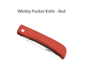 Whitby Pocket Knife 3.25" - Red PK86/R