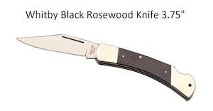 Whitby Black Rosewood Pocket Knife 3.75" LK609