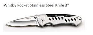 Whitby Pocket Stainless Steel Knife 3" LK235