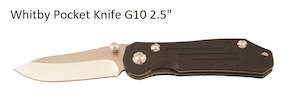 Whitby: WHITBY Pocket Knife G10 2.5" - Black LK1215