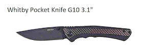 Whitby: WHITBY Pocket Knife G10 3.1" - Carbon Fibre LK103