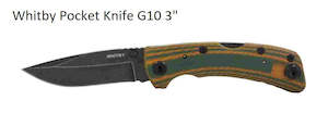 WHITBY Pocket Knife G10 3" - Coyote & Olive LK1419