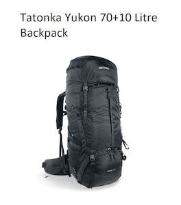 Tatonka: Tatonka Yukon 70+10 Litre Backpack - Black 1354.040