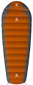 Domex Superlite Sleeping Bag X-Tall (Right) - Orange / Charcoal SUPXL-R