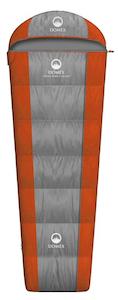 Domex Silver Fern 5 Below Sleeping Bag Standard (Right) - Orange / Grey SILV5S-R