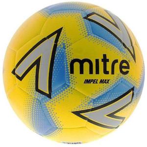 Mitre: Mitre Impel Max Training Ball Size 4 - Yellow & Blue BB1120-4-YSU
