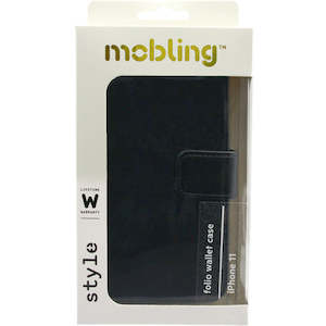 Iphone 11: Mobling iPhone 11 Magnetic Wallet Case Black