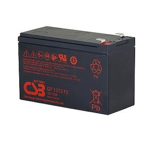 Security: CSB 12v 7.2Ah 25W General Purpose Security Battery for Alarm Systems; Up to 5 ye