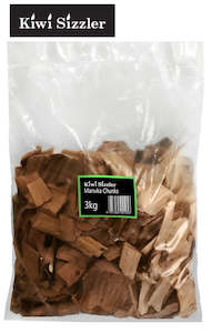 Kiwi Sizzler Manuka Chunks 3kg Cooking & Smoking Sawdust MCKS