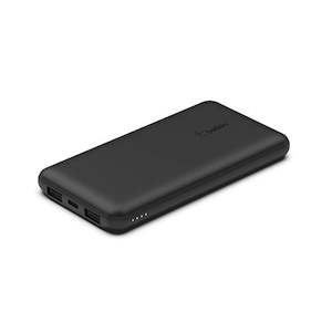 Belkin Powerbank 10k mAh 3Port USB A to C Cable Black