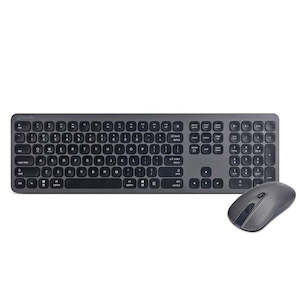 Bonelk: Bonelk KM-447 Slim Bluetooth Wireless Keyboard and Mouse Combo (Space Grey)