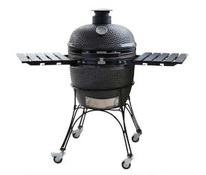 Gifts For Him: Firehawk Kamado Grey Ceramic Charcoal Grill BBQ 22" FHAWKKAM22G