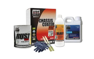 KBS Chassis Coater Kit for Full Size Car / Ute - Satin Black 57002