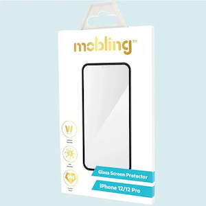 Mobling iPhone 12/12 Pro Full Glass Screen Protector - Clear