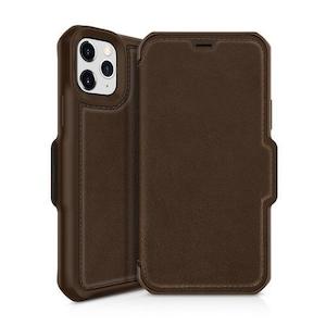ITSKINS iPhone 12/12 Pro Hybrid Folio Leather - Brown