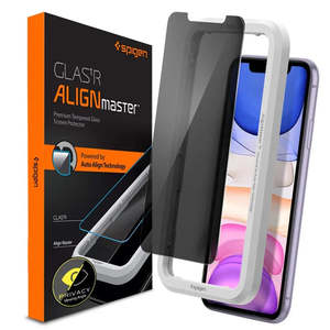 Iphone 11: Spigen Apple iPhone 11 / Xr Privacy Tempered Glass Screen Protector AGL00103