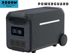 Powerbanks: PowerGuard Portable Battery Powerbank Power Station Pro 3000W/2560Wh