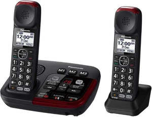 Panasonic KX-TGM422AZB Amplified Cordless Phone Twin Pack