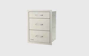 Bull BBQ Stainless Steel Triple Drawer System