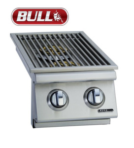 Bull Side Burner 22,000 BTU's Double LP Slide-In design