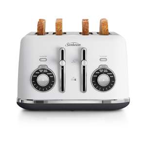 Gifts For Her: Sunbeam Alinea Select Collection 4 Slice Toaster - White TA2840W