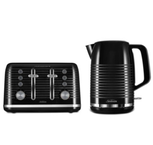 Sunbeam Rise And Shine Breakfast Set Toaster + Kettle - Black