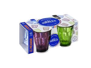 40 60: Duralex Picardie 250ml Mixed Colour Tumbler - Set 4
