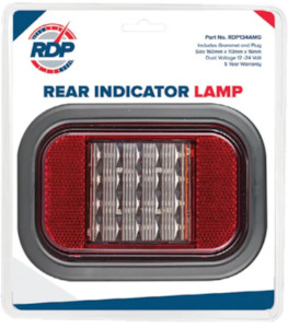 Rdp: RED DOG REVERSE LAMP WITH REFLECTOR RDP134WMG